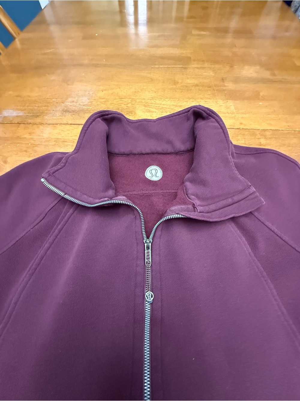 Lululemon Scuba Oversized Funnel-Neck Full Zip XL/XXL Garnet - Picture 3 of 9